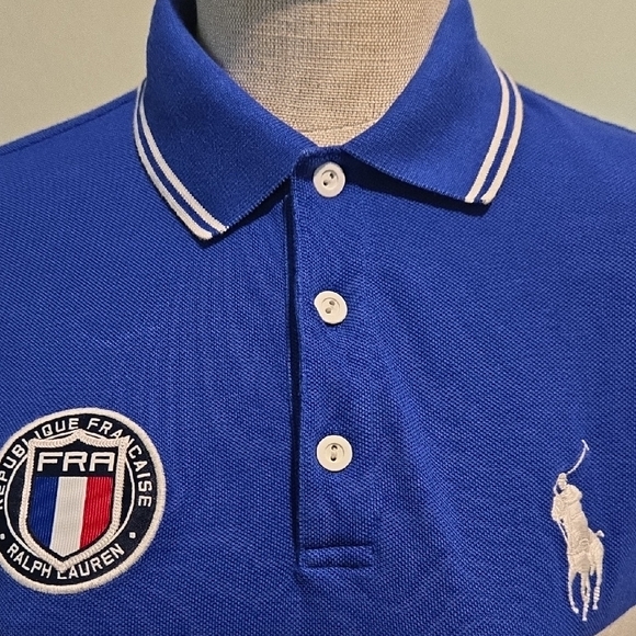 Polo by Ralph Lauren Blue Custom Slim Fit Shirt - Picture 6 of 6